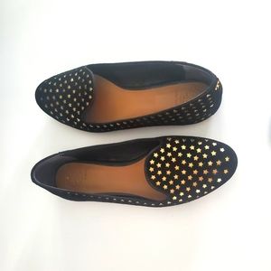 Tory Burch Olymbia Suede Star Embellished Flat